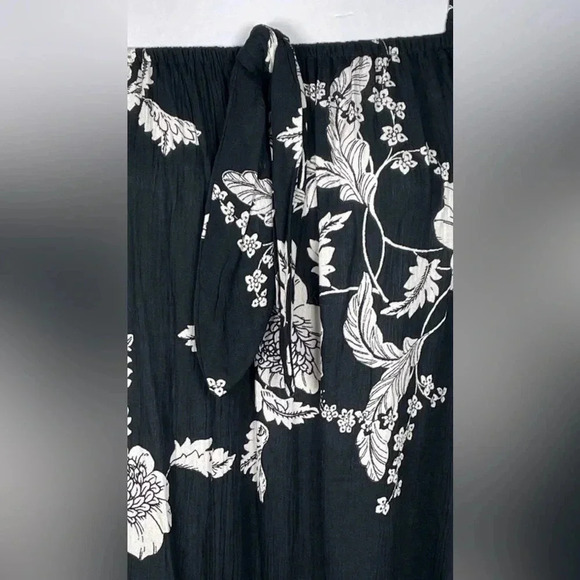Billabong Black Floral Multi Way Boho Flowy Dress SZ XS - Picture 6 of 8
